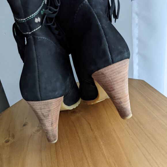 Teenmix fringe black boots size 39 - Picture 7 of 8
